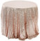 Homoyoyo Nappe Ronde en Sequins Rose Doré pour Mariage - Décoration Chic pour Événements Et - pour Vos Tables