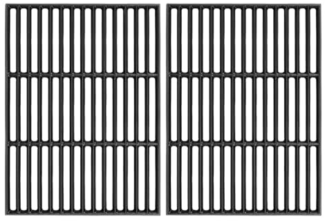GFTIME 41.5 x 62cm Gusseisen Grillrost für Taino PRO/RED 4 und 6 Serie, Grillrost Zubehör für Burnhard Fred, Grill Roste Ersatzteil für Tepro gasgrill 3661, 2 Stück