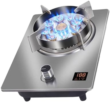 Cuisinière À Gaz 7,2 KW 1 Feu - Cuisinière À Gaz En Acier Inoxydable, Avec Minuterie, Cuisinière De Table Et Encastrée, Taille De Flamme Réglable, Cuisinière De Camping(LPG)