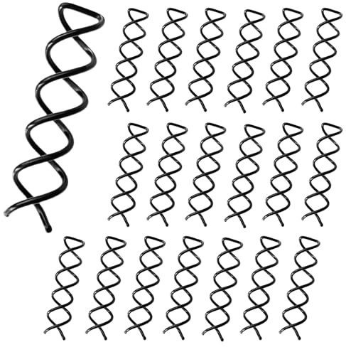 Aucuu 20 stycken spiralhårklämmor, hårnålar bobby stift, spiral hårnålar hårklipp, hårtillbehör, hårspiraler för kvinnor, flickor, gör-det-själv frisyrer tillbehör
