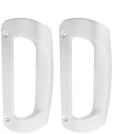 SHYYOULQE 2Pcs Hardware Door Handle Cabinets Curved Home Improvement Refrigerators Door Handles for C00857150 72055-1 Refrigerator Replacement