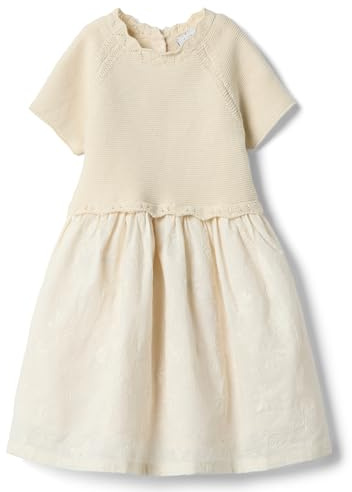 OVS Kids Beiges Kleid aus Reiner Baumwolle mit Knöpfen