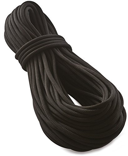 Tendon 9,0mm Static Rope Pro Work Statik Kletterseil, Farbe:schwarz, Länge:200 m