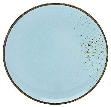 Creatable Mediterraner Dessertteller, Keramik, Steinzeug, 21 cm, Rund, Einfarbig, Mikrowellengeeignet, Spülmaschinenfest, 1 Stück