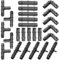 25 Piece Set - Antelco - 13mm - Tee / Reducing Tee / Elbow / Joiner / End-Plug - Garden Watering Irrigation Connector Kit