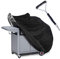 TEPSMIGO Bache Barbecue,Housse pour Barbecue,Kit de revêtement de Barbecue, Couverture imperméable au Barbecue 210T + PVC, Couvercle de Gril à gaz Lourd 145 x 61 x 117 cm