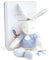 Doudou et Compagnie DC3517 KANINCHEN MATELOT - Marionette, blau