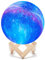 PREKIAR Moon Lamp, 16 Colors 15cm LED 3D Print Star Moon Light with Stand & Remote & Touch Control and USB Rechargeable, Bedrooms Bedside Night Lights for Bay Kids Lover Birthday Party Gifts