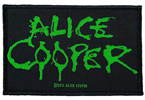 Unbekannt Alice Cooper Horror Logo Aufnäher Alice Cooper Patch Gewebt & Lizenziert !!