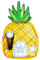 Transparente Ananas Spongebob Schwammkopf 90er Jahre Cartoon Geldbörse, Spongebob, OSFA