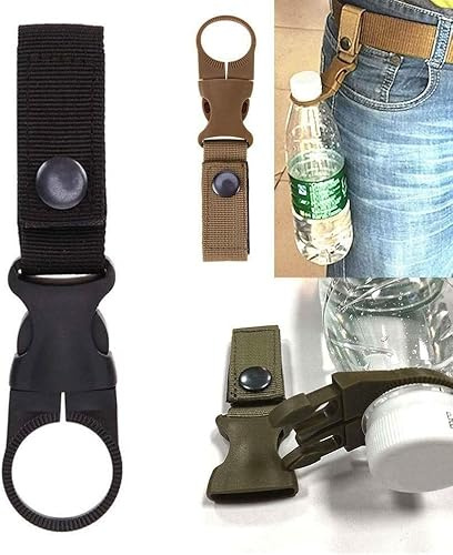 Gexgune Outdoor Abnehmbare Nylon Gurtschnalle Wasserflaschenhalter Clip Klettern Karabiner Gürtel Rucksack Haken für die Jagd Klettern