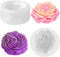 Moldes para velas de panal de peonía grande en 3D, molde de silicona con flores y rosas, cera de soja, cera de abeja, jabón de aromaterapia, moldes para hornear chocolate para cumpleaños