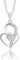 VICKWOOD Halskette Damen Silber 925 Herzkette mit Anhänger Zirkonia Echte Silberschmuck Geschenkideen für Frauen (silber-weiß)