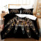 AMCYT Dreiteiliges Spinnen Bettwäsche Set Bettbezug mit Reißverschluss Tiermode Schlafzimmer Kollektion (Spinne5,135x200cm/80x80cm)