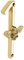 Gold Brass bee House Number with Bee design | 5 inch Modern Door Sign Numbers Signs Plaques | Street Home Address Numerals (1)