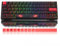 Womier Tastiera meccanica da gioco con cavo RGB WK61, 60% tastiera, sostituibile a caldo, con tasti PBT, interruttore rosso lineare per Windows/Mac, colore nero