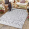 payé Outdoor Teppich Wetterfest - 200x290cm - Grau Weiß - Ethno Look - Teppiche für Terrasse Balkon Garten Indoor