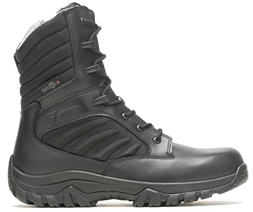 Bates Gx X2 - Stivale da uomo con cerniera laterale Dryguard + stivali militari e tattici, nero, 9 X-Wide