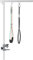 PawHut Foldable Pet Grooming Arm w/Clamp 30 Inch Height Adjustable, Dog Grooming Loop, Two No Sit Haunch Holders for Small Medium Dogs, Sliver