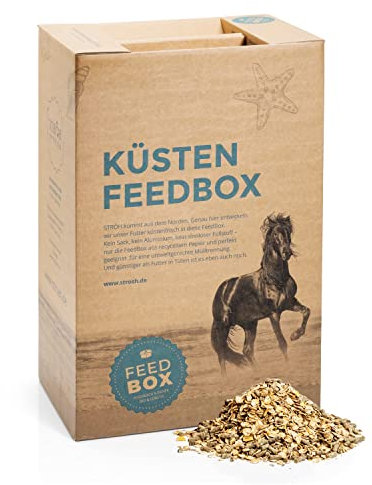 STRÖH Küsten Vitalia Müsli Pferd (27kg) • Pferdemüsli ohne Hafer • Pferde-Müsli mit Vitamin E, B2, D3, Biotin, etc. • Haferfreies Premiummüsli