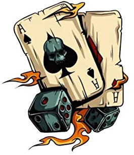 ERYUE Cartoon Spielkarten EIN Aufkleber,Cartoon-Spielkarten EIN Aufkleber Motorrad Auto Aufkleber Auto Styling Dekoration