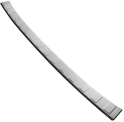 Aroba AR1281R-BR Ladekantenschutz Extra Lang 132cm kompatibel mit Renault Kangoo ab BJ. 5.2021> passgenau Abkantung Edelstahl Gebürstet