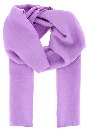 moonbow Pañuelo Mujer Lentejuelas Suave 20% Algodón 80% Viscosa Lila - Maxi Bufanda Larga y Rectangular 180cm x 70cm - Foulard Original Colorido y Brillante Moderno - Fular Estola Matrimonio