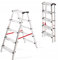 MYPRO PREMIUM LINE LADDER | Professional Step Ladder | Aluminium Double-Sided Steps | 3-8 Tread | EN131 & TÜV Certified | 150KG Capacity | Ideal for Trade & DIY (5-Step)