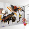 YOITS Benutzerdefinierte 3D-Wandbilder, Tapete, Basketball-Poster, Fotohintergrund, Tapete für Schlafzimmerwände, Papel-Wandbild (B) 250 × (H) 160 cm