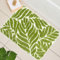 Homantic Green Leaf Bathroom Rugs - Bathroom Decor Cute Bath Mat for Sink, Tub, Small Bath Rug, Green Bath Mats Washable Non Slip Funny Water Absorbent Bath Rugs Leaves 45 x 65cm