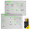 PREVIS 2X Acryl Wochenplaner + Monatsplaner Abwischbar für Kühlschrank A3 (40x30) mit 4 Boardmarkern -2X Acrylic Magnetic Transparent Calendars for Fridge- Familienplaner Abwischbar