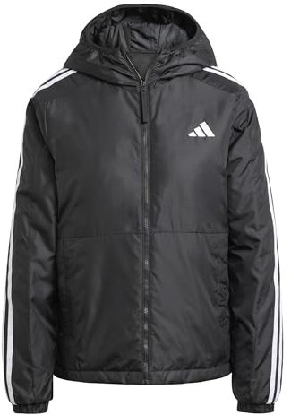 adidas Damen WOMEN ESSENTIALS 3S INSULATION HOODED JACKET, black, XS