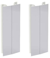 KIT 2 MULTI ANGOLI PER ZOCCOLO IN VARI COLORI H10, H12 E H15 | CONNETTORE PER ZOCCOLINO CUCINA | MADE IN ITALY (Bianco, H10 cm)