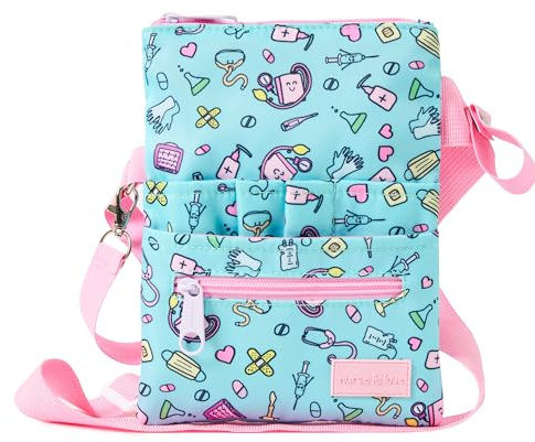 Nurse Is Love Bauchtasche Damen - Gürteltasche Arbeit für Krankenschwester | Taschen Organizer Multi-Fach Ideal für Verbandschere, Pupillenleuchte & Pflege zubehör | Krankenschwester Zubehör