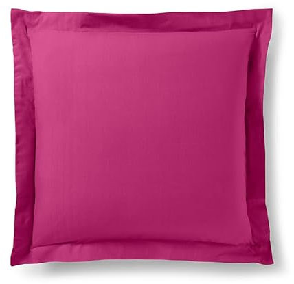 Taie d'oreiller Prémium 63 x 63 cm et 50 x 70 cm (Magenta, Taie d'oreiller 63 x 63 cm Volant Plat)