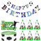 Football Birthday Decorations for Boys Soccer Birthday Party Supplies, Football Cake Decoration, Football Themed Birthday Decorations, Soccer Birthday Banner & Topper