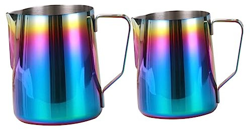 Cabilock Bicchieri Da Caffè Colorati Da 350 Ml E 600 Ml Caraffe Per Caffè in Acciaio Inossidabile Ideali Per Bar E Feste