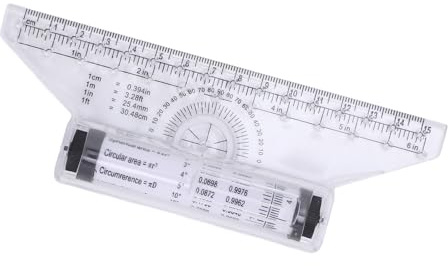 Zeichenwerkzeuge, Zeichenroller-Lineal, Rollendes Intelligentes Lineal, Skalenlineal mit Integriertem Winkelmesser für Parallele Linien, Bogen, Kurvenzeichnungen,