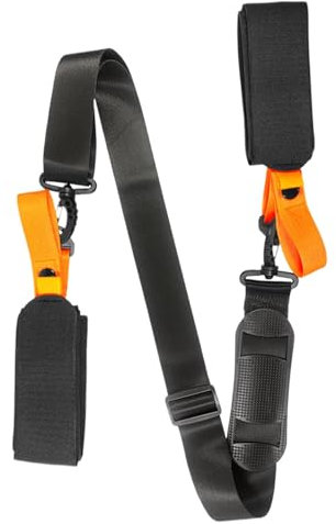 Diuyzoc Ski-Trageriemen, Wintersportzubehör, Avid Skier Gear Carrier, verstellbares Design, einfach zu bedienen, 120 cm, für Kinder, Erwachsene, begeisterte Skifahrer, Wintersport, Orange1, Refer to