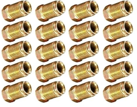 Tuyau Frein Cuivre Lot de 35 écrous Courts mâles en cuivre for Tube de Frein métrique 3/16 10 mm x 1 mm Conduite de Freins Et Raccords Auto