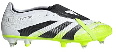 adidas Scarpe Calcio Predator Uomo Chiodate SG PRO Professionali Bianco Verde (Sistema Taglie Calzature EU, Adulto, Numero, Media, 44)