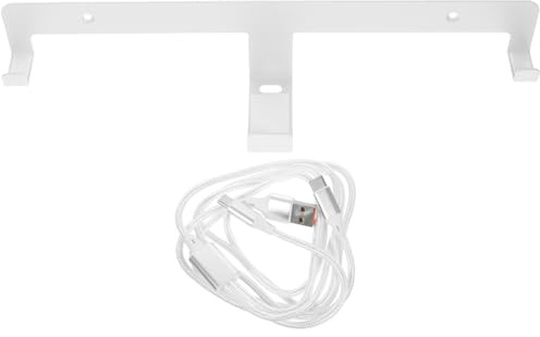 GARIOUANS VR Headset Wall Mount Organizer Stand with Dual-head C Port Charging Cable Iron Material Stable Structure for Home and Store VR Display Storage