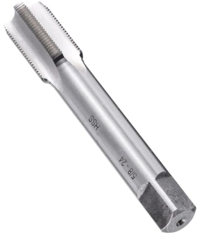 Wodsty Taraud HSS 5/8-24 avec filetage à droite pour la fabrication et la restauration de filetages mâles et femelles en acier au carbone, en acier allié et en fonte