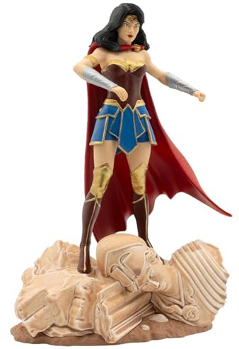 DC Comics Wonder Woman - Bullyland Figur, perfekt als Spielzeug, Dekoration und kleines Geschenk für Kinder ab 3 Jahren und Sammler, detailgetreue 15 cm Justice League Sammelfigur für Kidults 11242