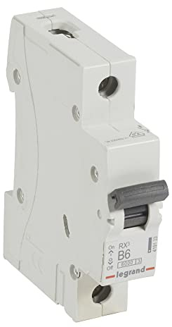LEGRAND, RX3 Leitungsschutzschalter, thermisch-magnetischer Schutzschalter, B-Charakteristik, 6A, 1-polig, 6000A Ausschaltvermögen, 230/400VAC, 1TE, 419133