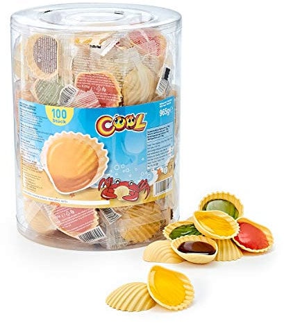 COOL Schleckmuscheln 100 Stück in Dose, 1er Pack (1 x 965 g)