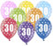 10 kunterbunte Luftballons 30 Made in EU Ballon 30. Geburtstag Mann Frau Ballons Zahl 30 Jubiläum 30 Jahre Luftballon farbig 30 Stern