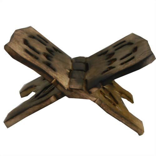 Buchständer Buchhalter Buchstütze klappbar Holz Deko Handarbeit (38 cm)