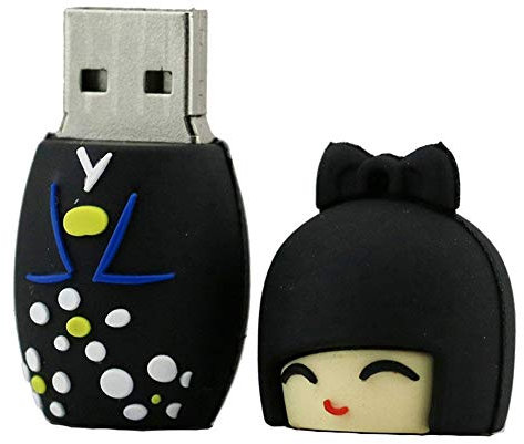 32GB Japonais Girl Model USB Flash Drive USB 3.0 Périphérique de Stockage USB Flash Disk USB Drive USB 3.0 Memory Stick USB Stick U Disk Thumb Drive USB Flash Memory USB Memory USB Clé USB - Noir