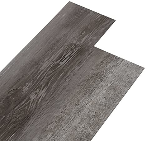 vidaXL PVC Laminat Dielen rutschfest Vinylboden Vinyl Boden Planken Bodenbelag Fußboden Designboden Dielenboden 5,26m² 2mm Gestreift Holzoptik